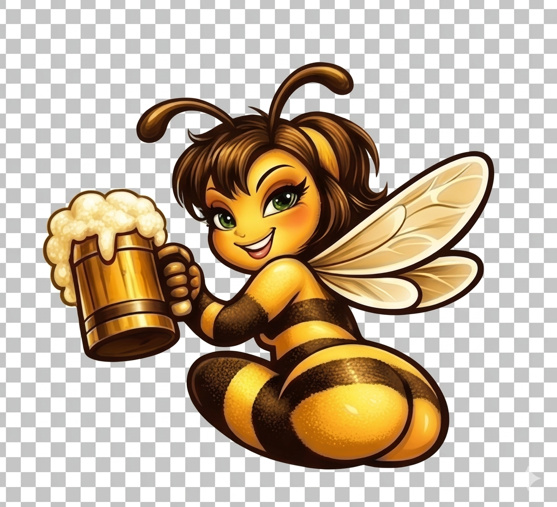 Bee in Barrel with Grapes